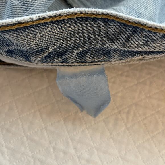 Wrangler Denim High Rise Cut Off Women Shorts Size 32 Festival Western Rodeo - Picture 10 of 11